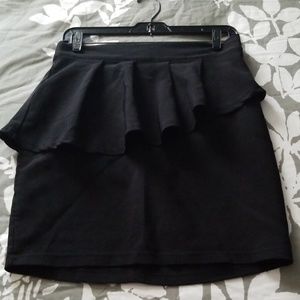 Peplum mini skirt